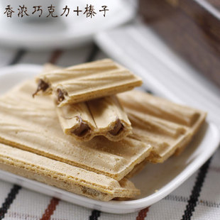  韩国进口饼干 可拉奥crown 榛子巧克力蛋卷 夹心榛子瓦大盒142g