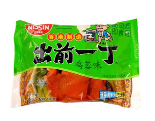 香港出品 日清nissin出前一丁方便面 鸡蓉味 100g(110g)