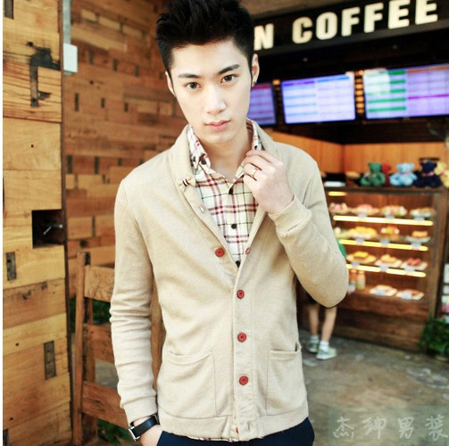 薄款外套男士针织衫...