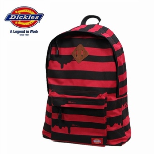  特价包邮 日单 DICKIES 波浪条纹 男女运动休闲 双肩背包 书包