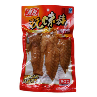 重庆特产四川特色美食休闲小吃的食品零食 正品有友卤香鸡翅120g