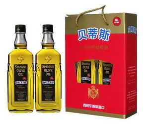  正品 西班牙贝蒂斯特级初榨橄榄油750ML *2礼盒包邮 送新款500ML