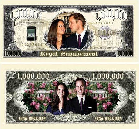 美国100万美元英国威廉王子观赏纪念币