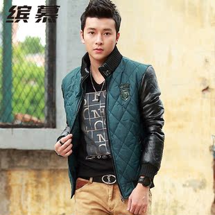  缤慕 男士冬装棉衣外套 男装加厚韩版修身棉服外套 男