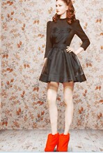 MIU*MIU2012�¿����·� ƴ��������˿��������ȹ������ȹ���3ɫ