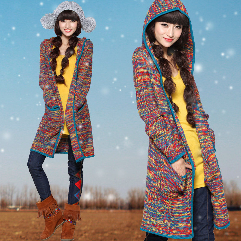 【多图】彩色<em>毛衣长款外套</em> - 彩色<em>毛衣长款外套</em>