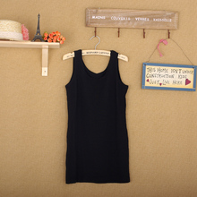 2012夏季新款 黑色吊带衫 打底衫 女式针织背心96148