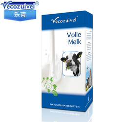 荷兰原装进口乐荷全脂常温纯牛奶3.6g高乳蛋白高钙牛奶1L/盒