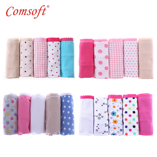  纯棉女士内裤 女 莫代尔蕾丝大码内裤性感可爱女式星期 5条装包邮