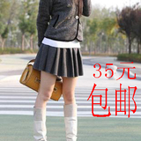 情人节大促特价秋冬百褶裙子加厚毛呢裙女短裙半身裙10012包邮