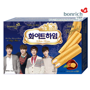  韩国进口食品 宝瑞淇榛子威化饼干 蛋卷瓦夫
