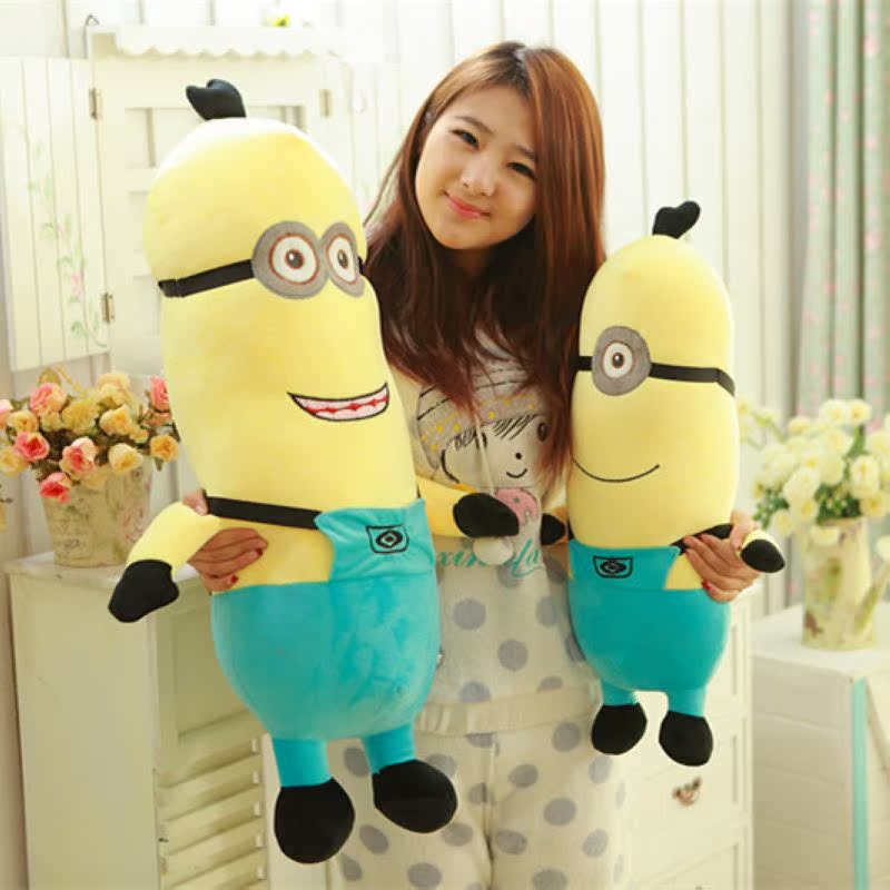 多诺包邮卑鄙的我小黄人公仔圆柱抱枕毛绒玩具神偷奶爸女人节礼物