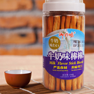  小瓒子进口零食品 马来西亚御之味手指饼干 特浓牛乳棒棒饼干170g