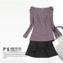 棉先生 2010秋季永远21正品合体剪裁小泡泡袖女款薄外套 S3714