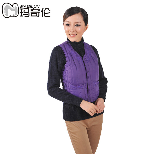 玛奇伦 <em>冬</em>款 <em>女款</em>宽肩羽绒<em>马甲</em> <em>马夹</em> <em>内胆</em>羽绒服