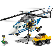 乐高LEGO积木 正品 城市系列 警用直升机 儿童益智拼插积木玩具