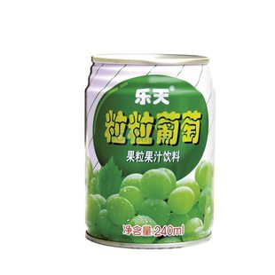  【天猫超市】韩国进口  乐天粒粒葡萄汁果汁饮料238ml/罐