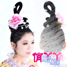 特价！桃夭舞蹈头饰/丫鬟七仙女头饰/古典舞蹈古装头饰演出假发套