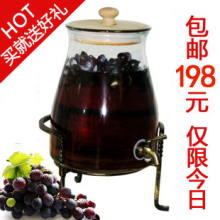 泡酒瓶带龙头无铅玻璃 酿酒瓶酿酒器葡萄酒 家用泡酒罐药酒