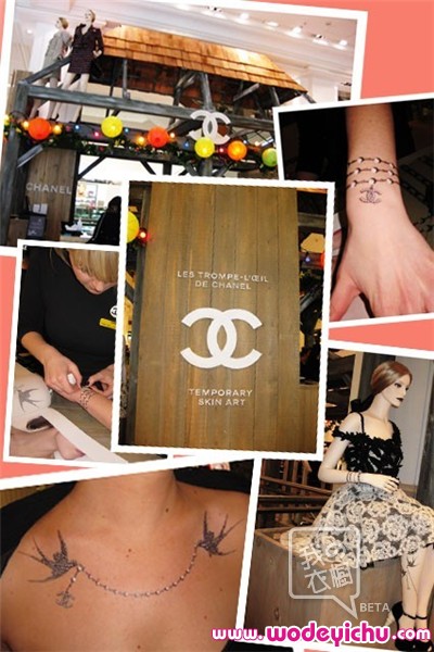 Печатная продукция Супер похвалы Шанель татуировки наклейки женщины счетчик...