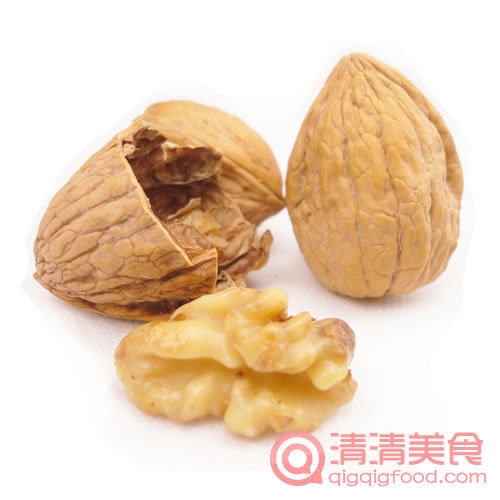 清清美食 益智坚果新疆薄皮核桃 大核桃水煮核桃250g 纸皮核桃