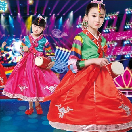 童演出舞蹈摄影表演服装少数民族韩国朝鲜族韩