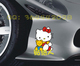 Hello kitty抱小熊汽车贴纸