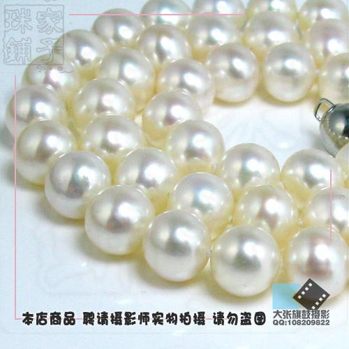 【皇后珍珠】母亲节特价 正8－9MM 圆珠 微暇 珍珠项链 加长