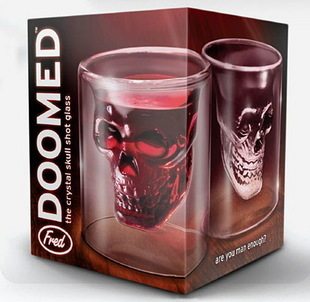 【有视频】出口品质带红点标 Fred & Friends DOOMED 骷髅杯/酒杯
