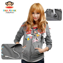 春装上市 Paul Frank <span class=H>大嘴</span><span class=H>猴</span> <span class=H>正品</span> 女士 抓绒外套<span class=H>卫衣</span> 自带耳机
