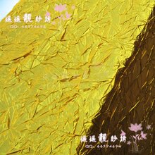 简单方便安装容易！自然皱金布 人工捉皱  包柱子包树 装饰布料