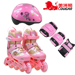 2012 upgrades Cougar children's adjustable roller skate roller skates roller skating shoes packaged MS707PS