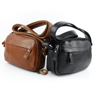  时尚明星小巧经典牛皮女士斜挎包/斜背包/真皮包包女包