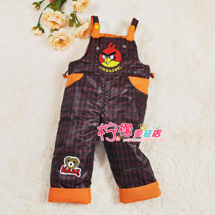  【独家定做】正品儿童羽绒裤 男女童羽绒背带裤 童装内胆裤子