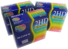 索尼软盘 原装正品 SONY  磁盘 1.44MB 2HD 10片彩色装 正品
