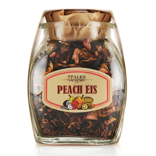  蜜桃冰激凌/德国进口花果茶/水果茶/果粒茶/洛神花/100g/爱这茶语