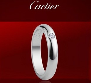  香港代购 Cartier卡地亚950铂金钻石戒指 B4071800附小票证书