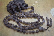 108颗紫罗兰项链葡萄干玛瑙戈壁，玛瑙天然原石戈壁石奇石