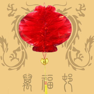  水晶电光纸灯笼/平安灯笼/红灯笼/纸灯笼/透明小灯笼/宫灯蜂窝式