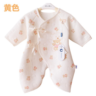  春夏秋冬款新生儿衣服婴儿宝宝内衣蝴蝶衣连体衣哈衣 多种厚度选