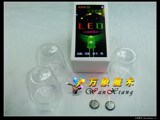 泡妞超好 LED幻觉 魔鬼幻影灯 精装版 带灯+三个杯+电池 魔术道具