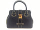 Louis Vuitton LV路易威登08新款全羊皮黑色鉚釘手提包