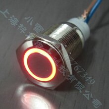16MM金属按钮,汽车开关,电脑开关按钮,环形灯复位,12V-六色