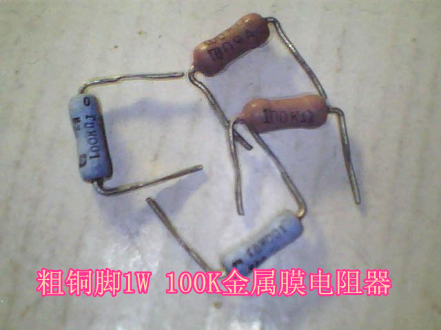 Coarse copper foot 1W 100K Metal film resistorsin the Audio appliances , Video Appliance Parts , hifi Audio Accessories , Resistance category - from Buy2taobao.com to provide professional Taobao agent buy service