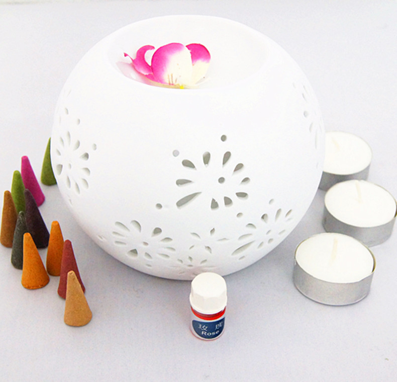 Vaporizer Japanese Hollow ceramics Vaporizer Fragrance lamp Oil furnace Essential oil fragrance lampin the Home accessories , Vaporizer category - from Buy2taobao.com to provide professional Taobao agent buy service