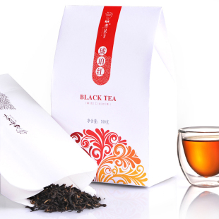  书呆子 凤庆 滇红茶 年 七彩散茶 琥珀红 红茶 100克 便捷装