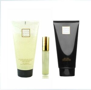 包邮冲砖信誉<span class=H>雅芳</span><span class=H>小黑</span><span class=H>裙</span>三件套装 香体乳+沐浴露+走珠<span class=H>香水</span>