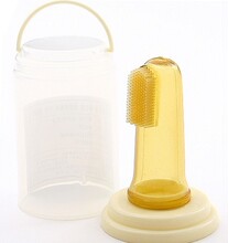 韩国原装进口 baby&i纳米银乳牙刷 手指牙刷 幼儿牙刷0-2岁