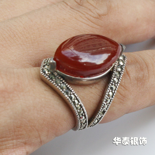 特价免邮 925纯银 戒指结婚季 进口泰银戒指 红玛瑙女款纯银戒指 特价免邮 925纯银 戒指结婚季 进口泰银戒指 红玛瑙女款纯银戒指
