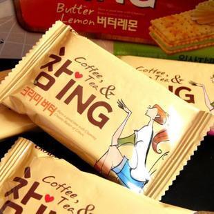  韩国进口食品超市 韩国CROWN可拉奥奶酪夹心饼干 3+2奶酪夹心饼干
